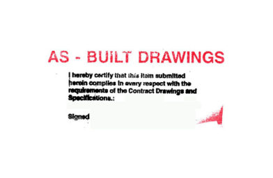 As builts are a type of technical drawing generated after construction and installation