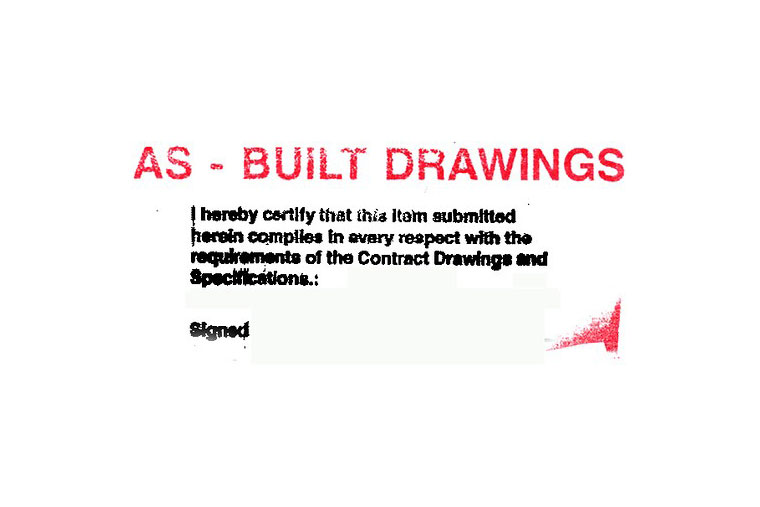 As builts are a type of technical drawing generated after construction and installation