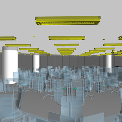 Detail of electrical BIM