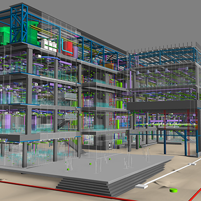 Western Building Revit BIM showing all services
